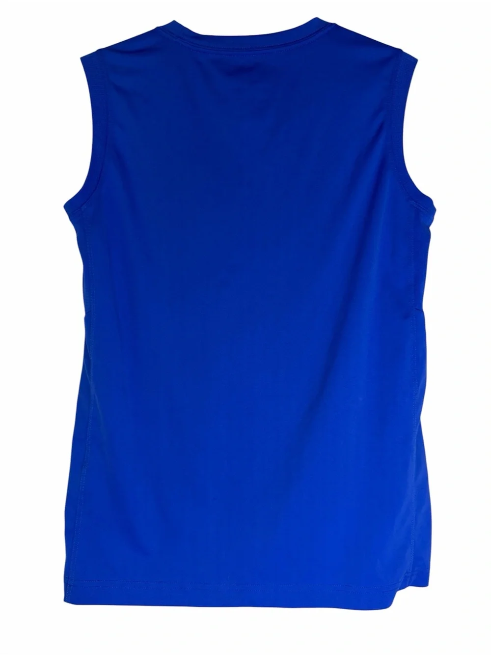 Boys' Nike Dri-FIT Tank Top size Medium Royal Blue Neon Spellout Logo Shirt